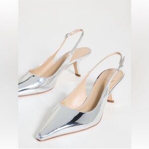 Sam Edelman Bianka Slingback Silver pumps size 8